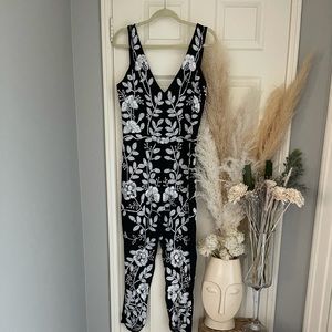 Miss Selfrdige Beaded Embellished Cut Out Jumpsuit
